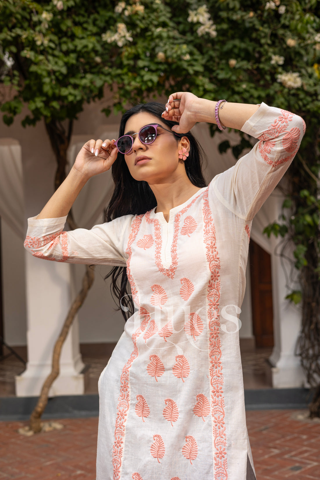 Peachy Chic Kurta